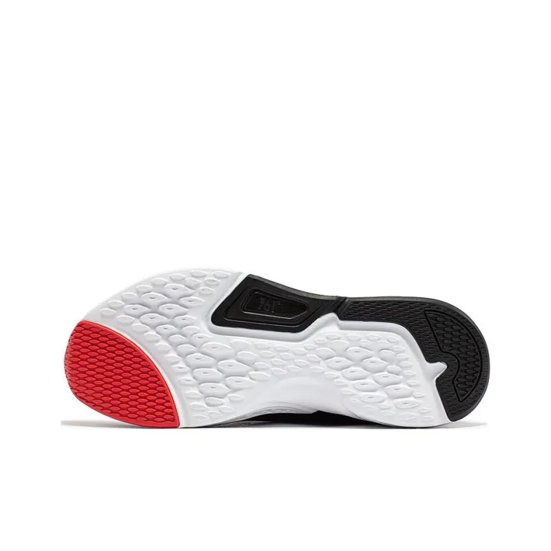 361° Anti Slip Wear Resistant Low Top Running Shoes Men's Black White-5