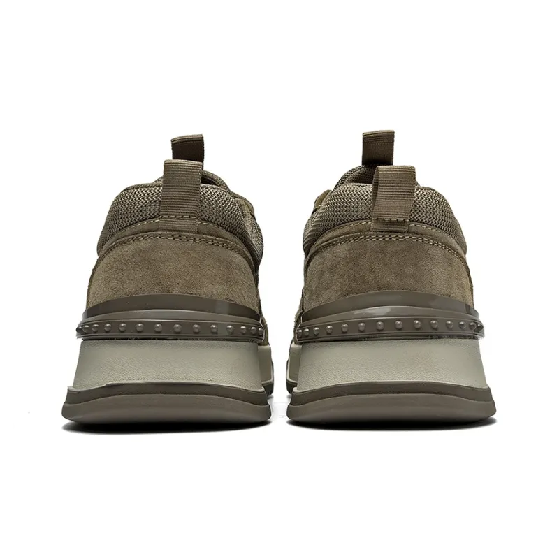 HLA Casual Shoes Men Low Top Khaki/Earth Yellow-10