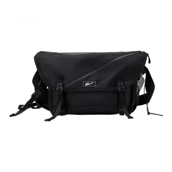 Warrior Polyester Messenger Bag Backpack Workwear Shoulder Bag Crossbody Bag Medium Size Unisex Black