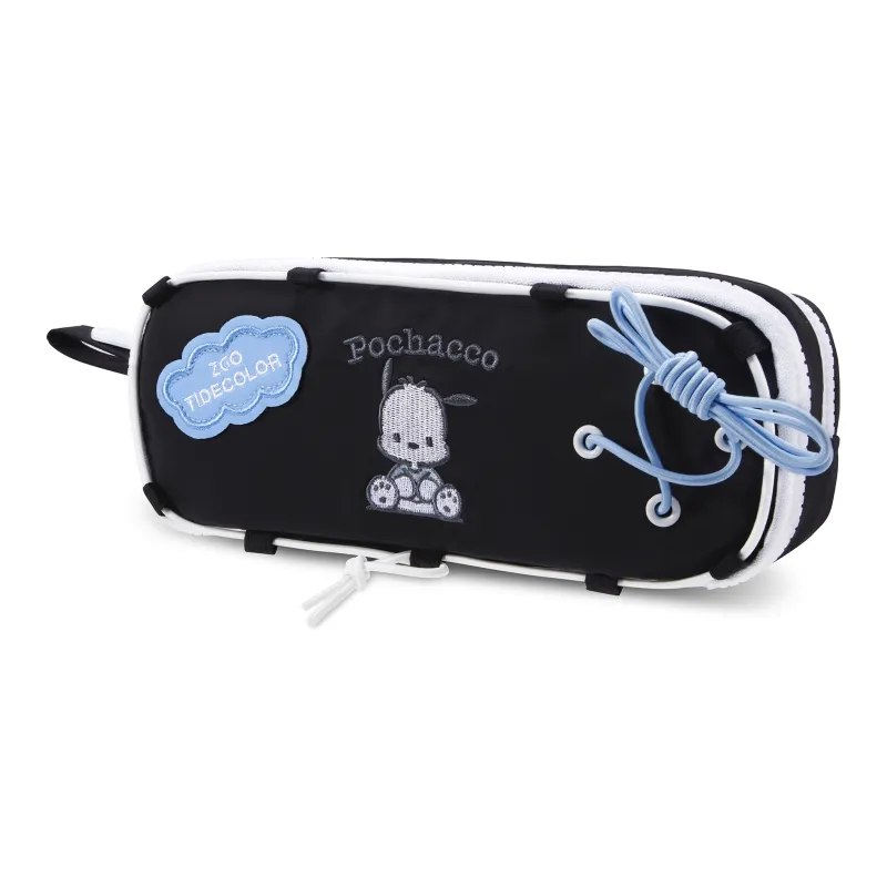 Zgo Sanrio, Collaboration IP Edition Pacha Dogs Polyester Storage Bag Unisex Black-2