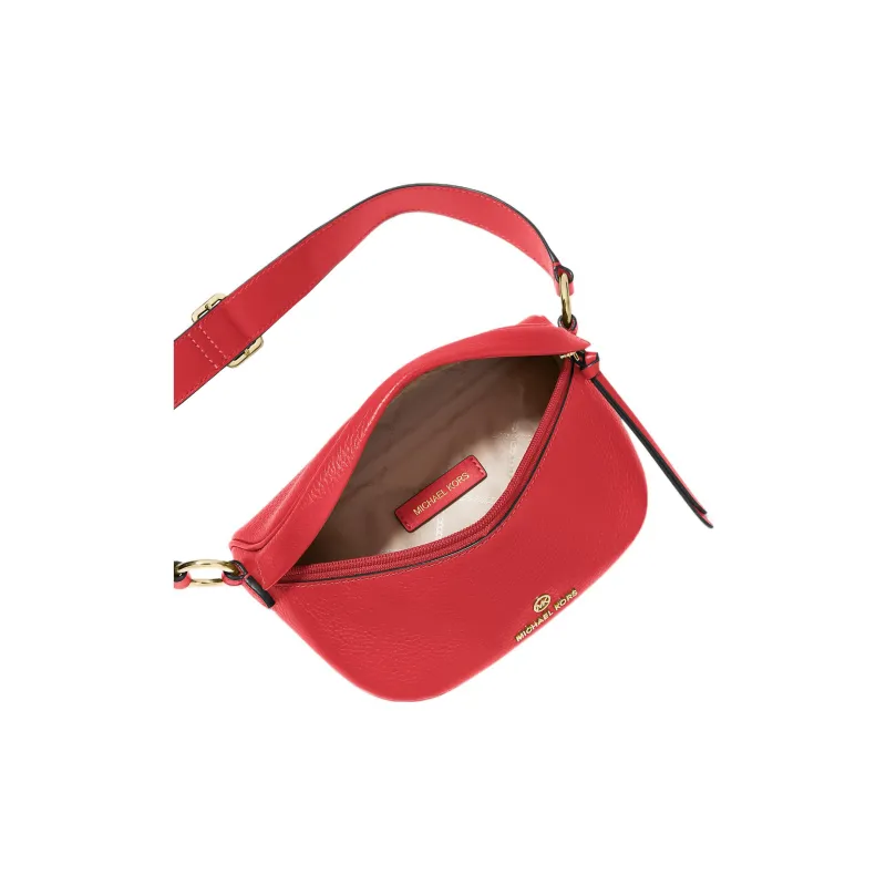 MICHAEL KORS Slater Litchi Grain Leather Handbag Shoulder Bag Women's Total Crimson-2