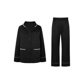 FREELASS Pajama Set Summer Women's Black