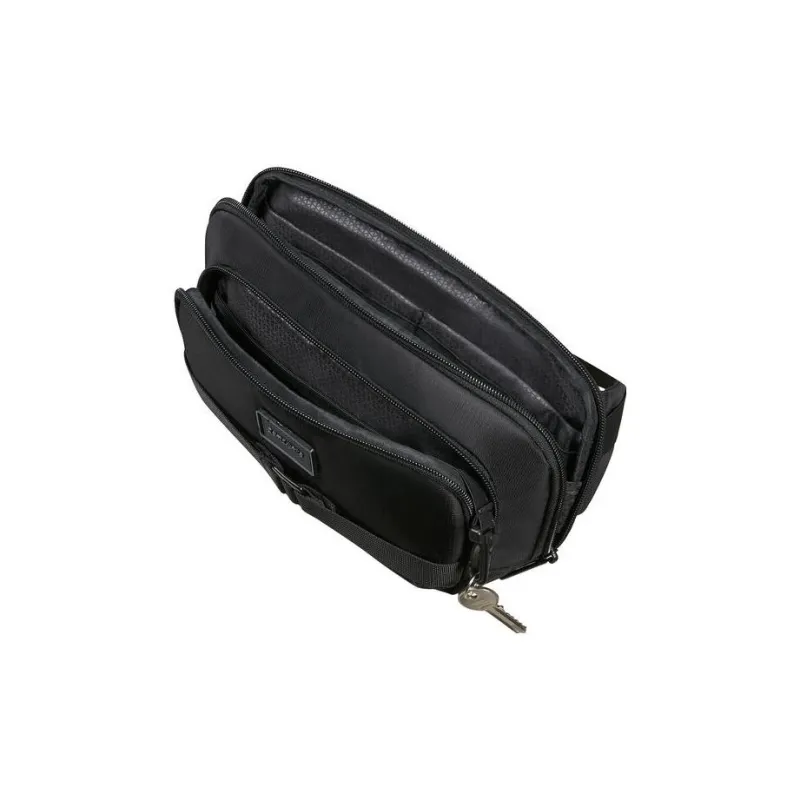 SAMSONITE Recycled Polyester One Shoulder Sling Bag Fanny Pack Men's Black-5