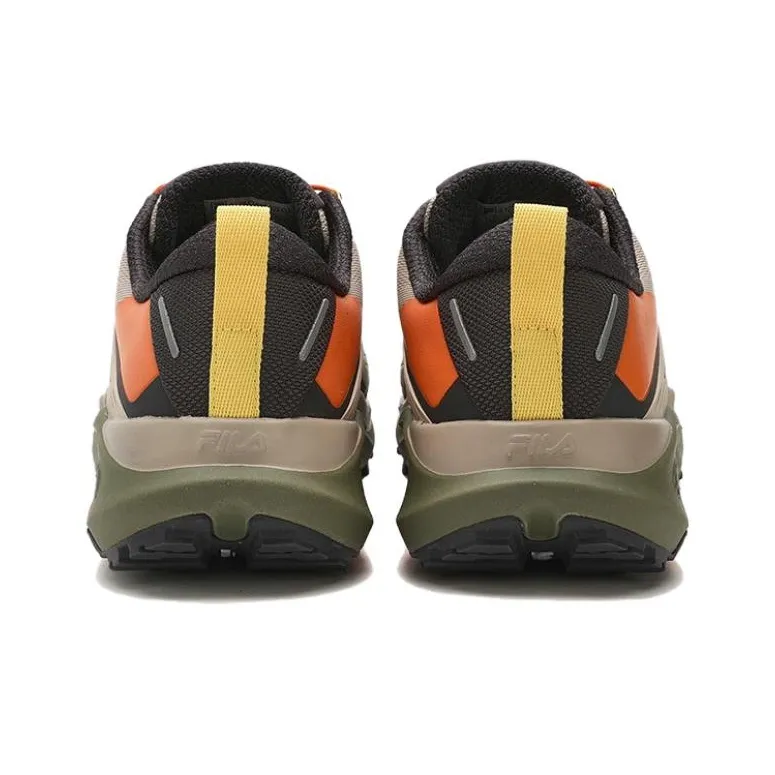 FILA 3A Lynx I+ Gold Terrain Trail Running Shoes 'Beige Green Orange'-4