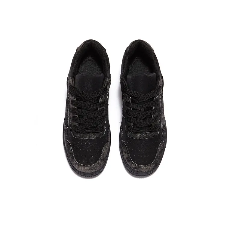A1 Small White Shoes Coverage Wear-Resistant Lightweight Low-Top Skateboard Shoes Unisex-79