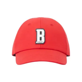 Burberry Cotton Baseball Caps Kids' Orange