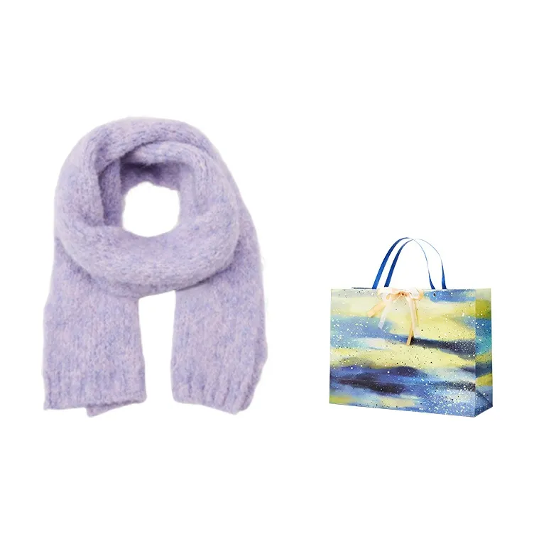 MUYKUY Knit Scarves Unisex-13