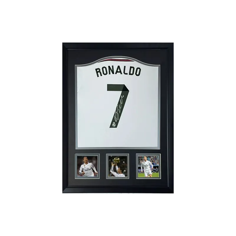 Three For 14-15 Real Madrid Ronaldo Signed Jersey Approximately 60X80cm-0