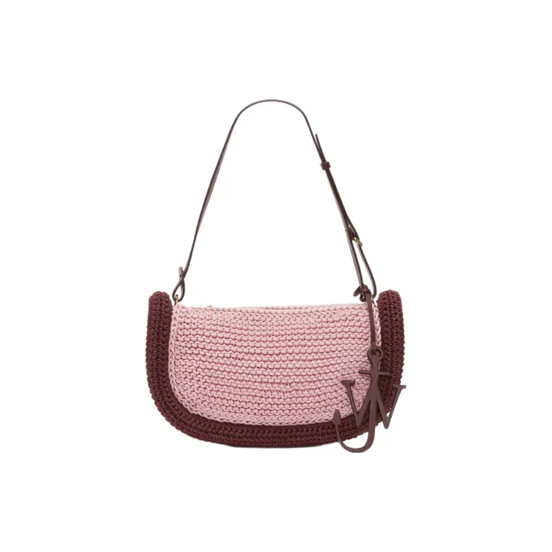 JW Anderson Bumper-15 Crochet-Knit Zip-Up Shoulder Bag-0