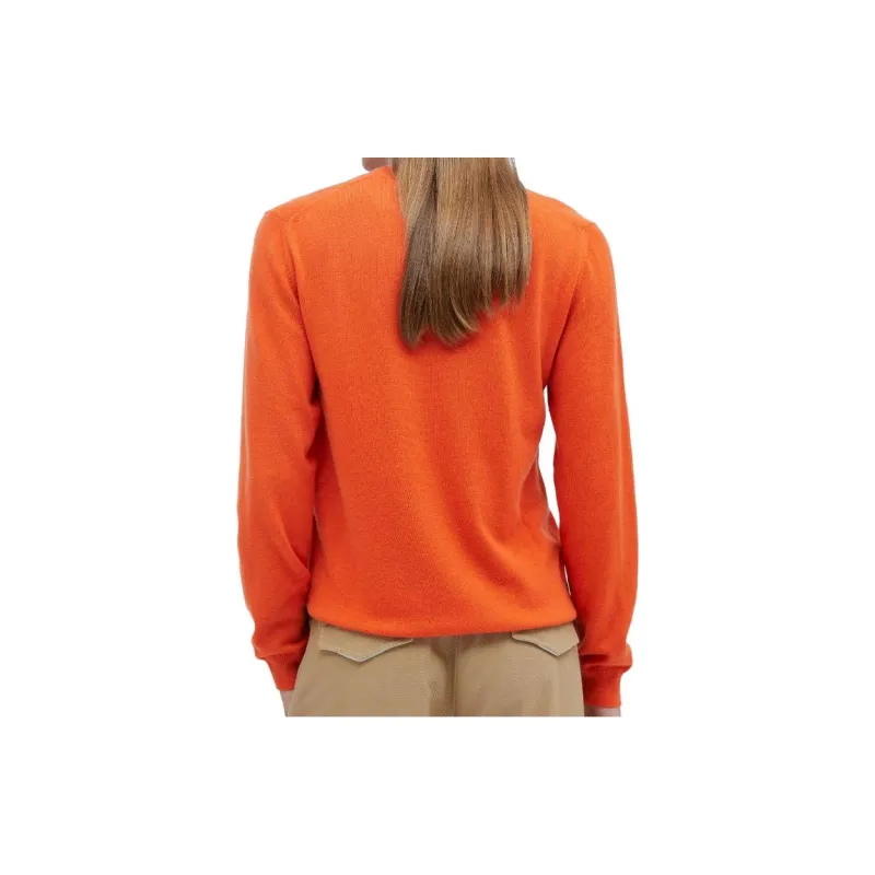 GUCCI V Neck Logo Intarsia Knit Jumper-1