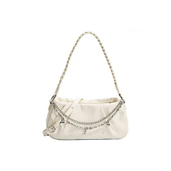 HAWA PU Shoulder Bag Cloud Bag Handbag Shoulder Bag Regular Women's White/Black