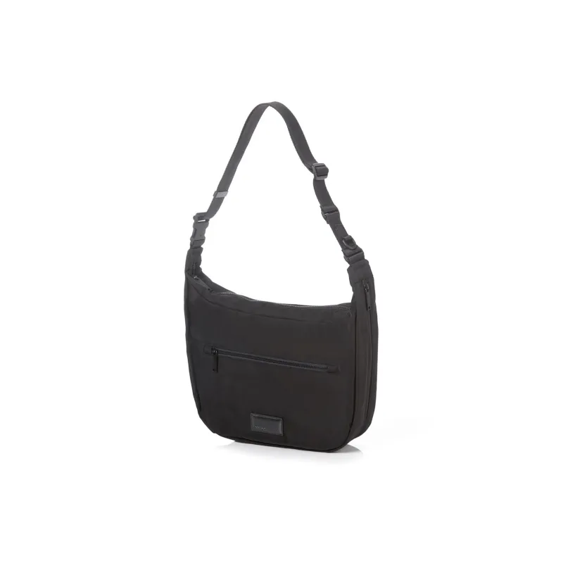 SAMSONITE Nylon Crescent Bag Handbag Shoulder Bag Unisex Black-1