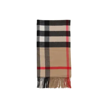 Burberry House Checked Fringed Scarf