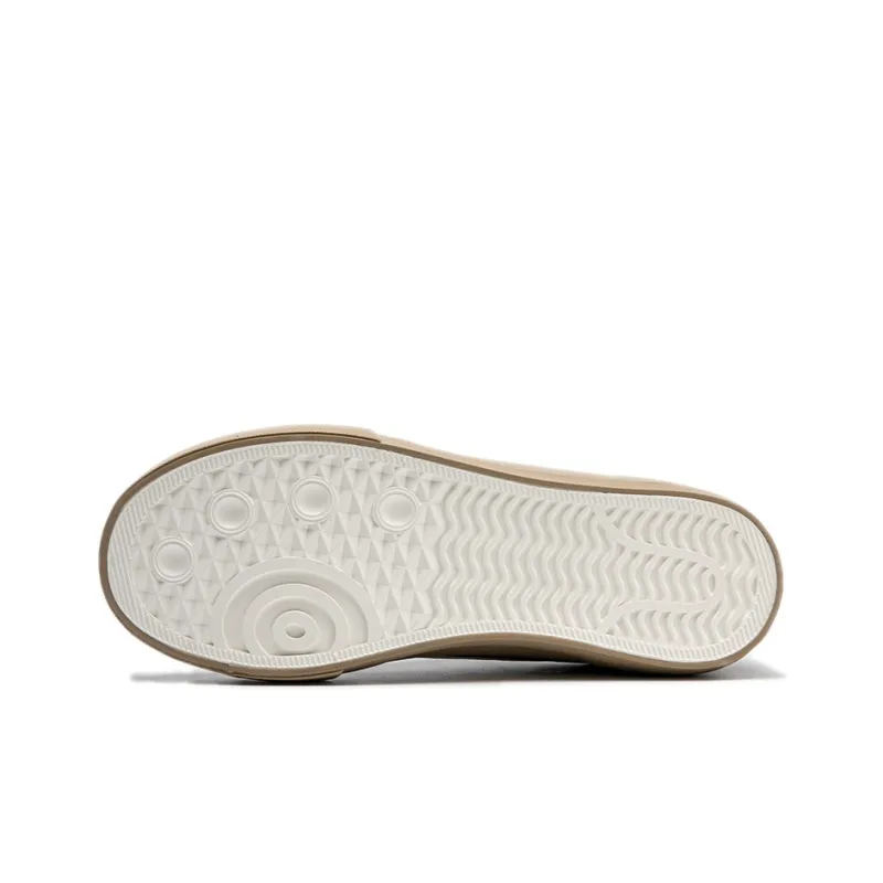 Warrior Abrasion Resistant Breathable Slip Resistant Low Top Casual Shoes Unisex Beige Black-5