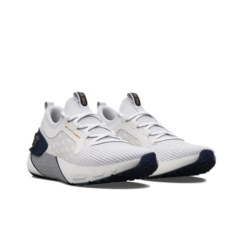 Under Armour HOVR Phantom 3 Wear resistant And Lightweight Low Top Running Shoes Unisex White Gray-1