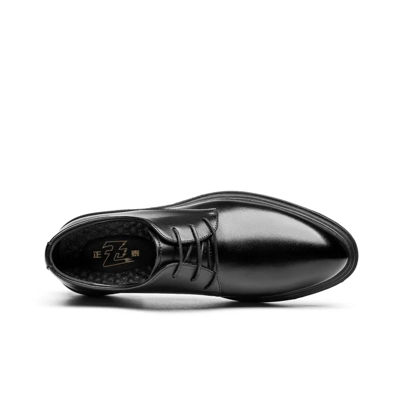 CHINT Dress Shoes Men Low Top Black-3