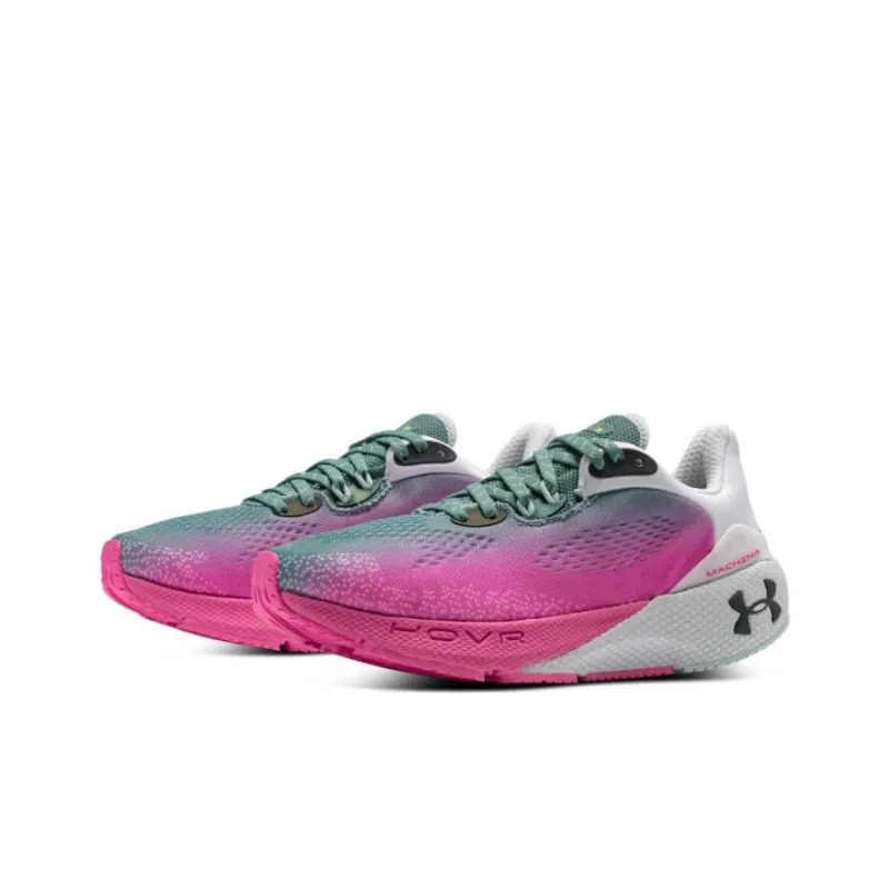 Under Armour HOVR Machina 3 Breathable Low Top Running Shoes Women's Pink White-2