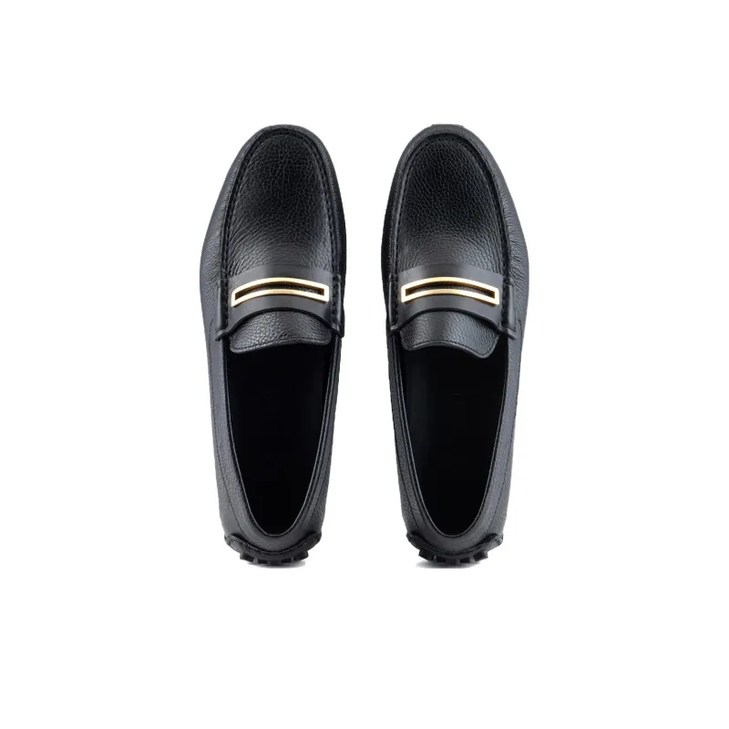 EMPORIO ARMANI Gommino Loafers Men's Black-3
