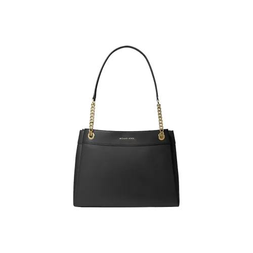 MICHAEL KORS Canvas Blended With Polyester Tote Bag Shopping Bag Handbag Shoulder Bag Women's Black