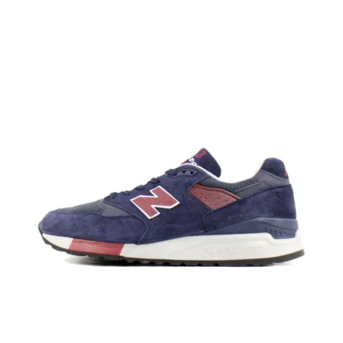 New Balance NB 998 Cushioning Wear Resistant Low Top Running Shoes Men's Dark Blue
