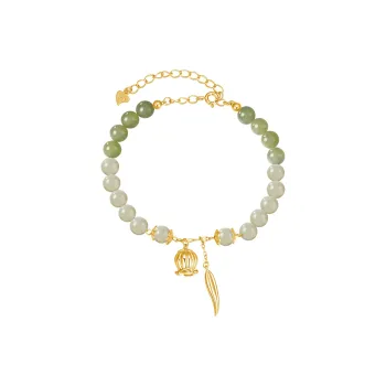 KINGFOCUS Hetian Jade Bracelets Green Jade Women's