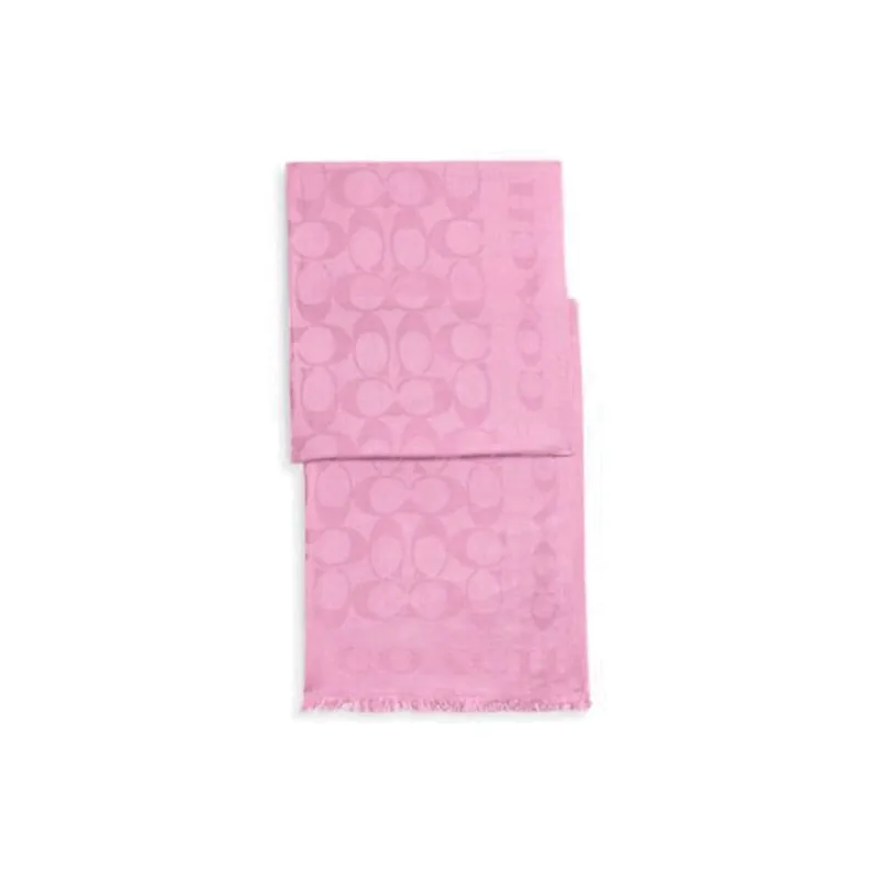 COACH Silk Scarves Women's Pink-0