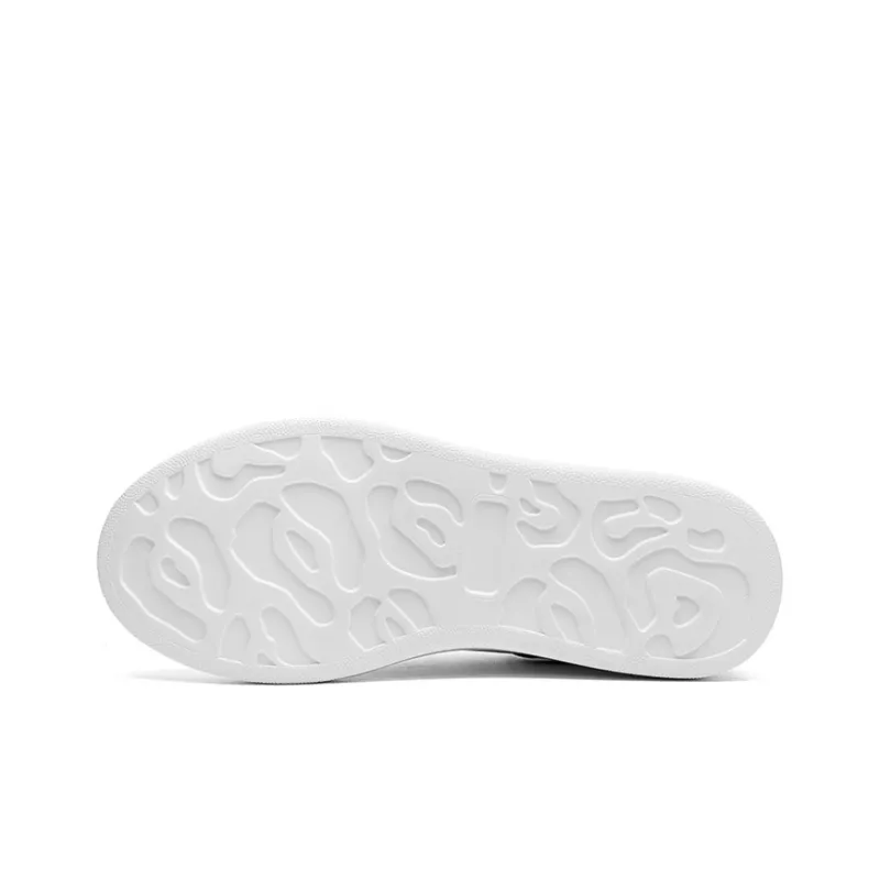 Rich Birds Anti Slip Wear Resistant Low Top Skateboard Shoes Women's Black White-4