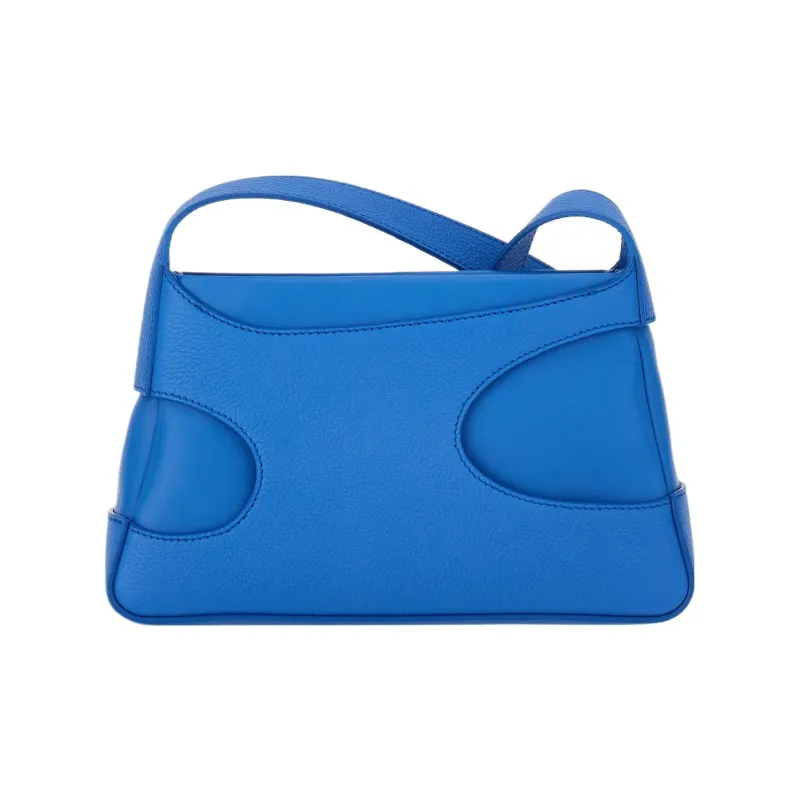 FERRAGAMO Stamped Calfskin Shoulder Bag Crossbody Bag Mini Women's Denim Blue-2