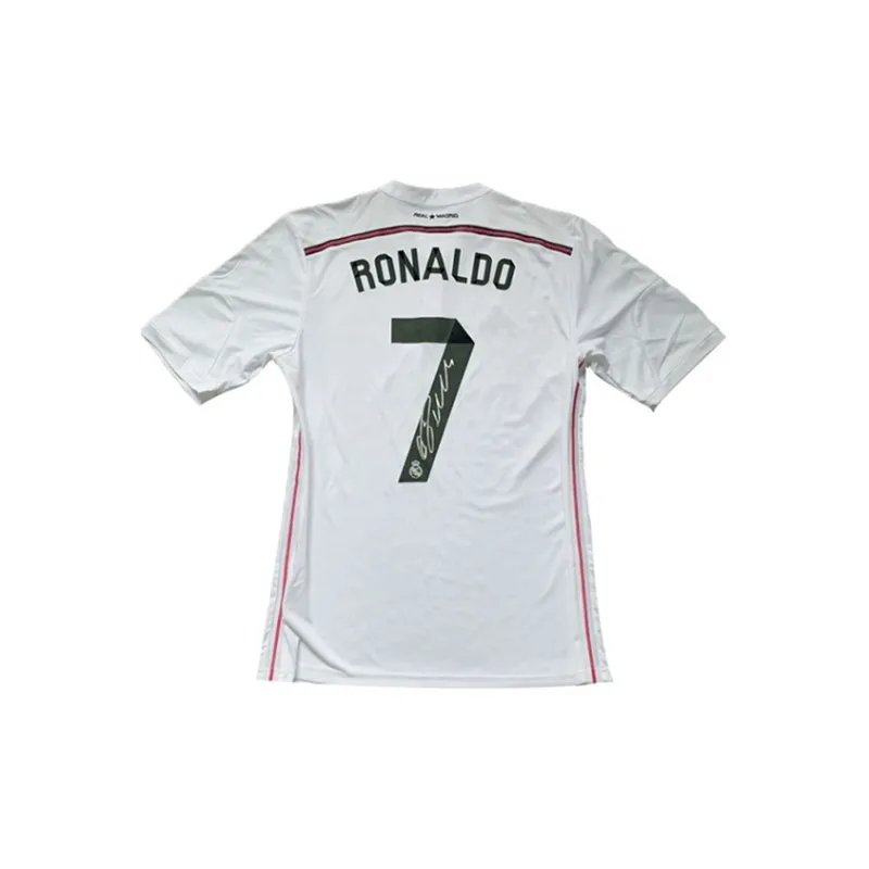 Three For 14-15 Real Madrid Ronaldo Signed Jersey Approximately 60X80cm-2