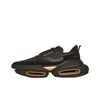 BALMAIN B Bold Low Top Black Gold