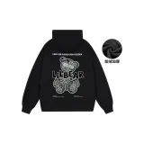 Black Hoodie (Thickened and Fleece-lined)