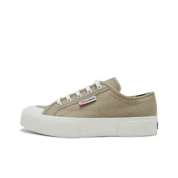 SUPERGA Breathable Lightweight Low-Top Canvas Shoes Unisex Matcha