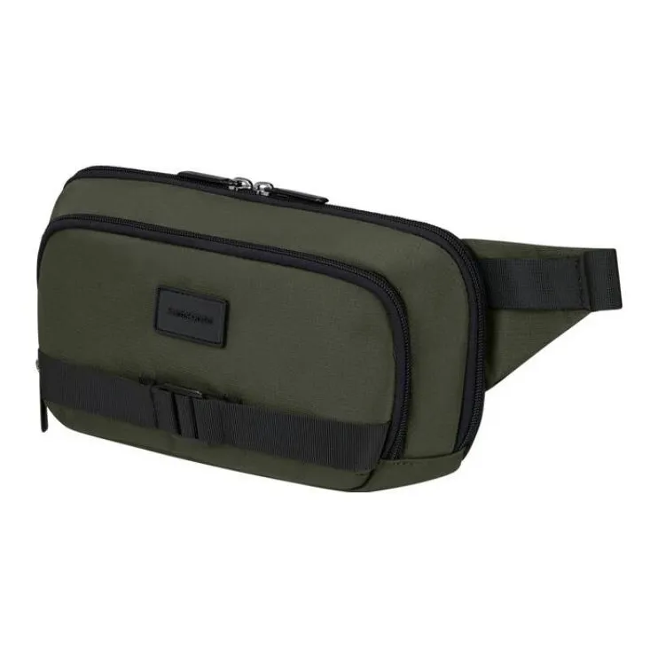 SAMSONITE Recycled Polyester One Shoulder Sling Bag Fanny Pack Men's Dark Green-1