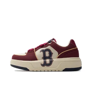MLB Chunky Liner Anti Slip Wear Resistant Low Top Skateboard Shoes Unisex Burgundy