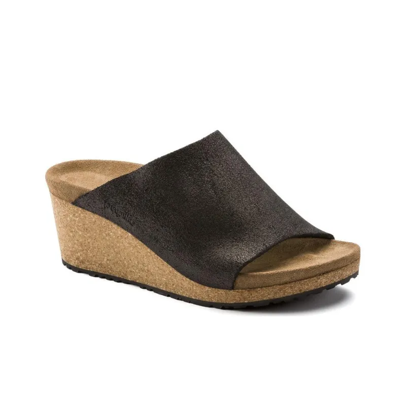 Birkenstock Slide Slippers Women's Metallic Black-1