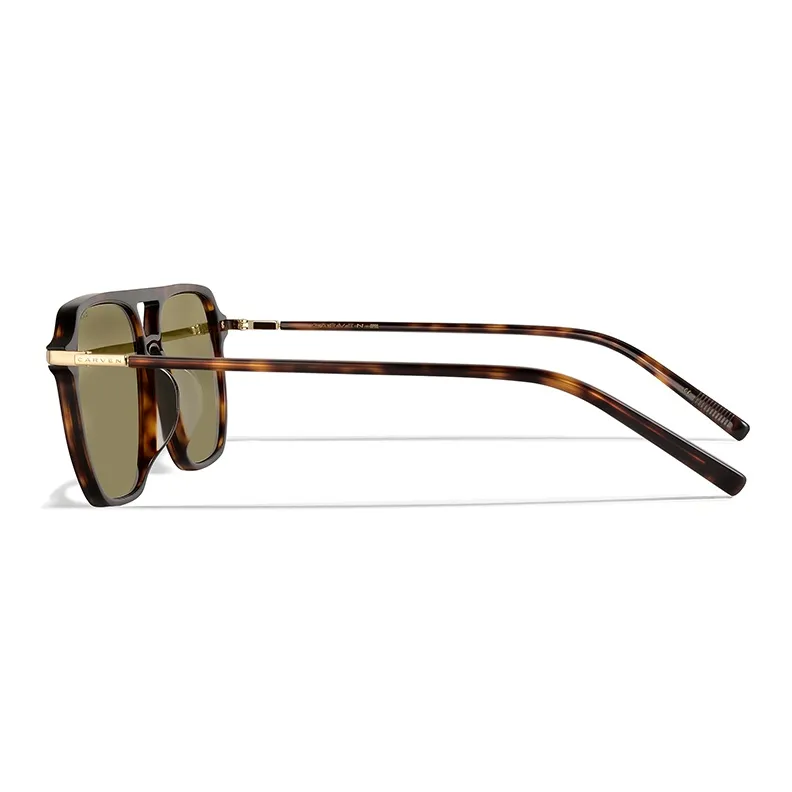 APRIL Plate Frame Titanium Square Sunglasses Unisex-2
