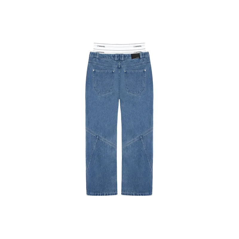 Unawares. Jeans Unisex Denim Blue-1