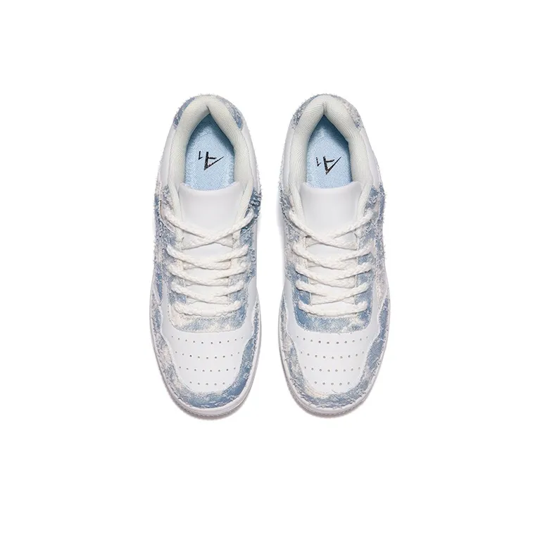 A1 Small White Shoes Coverage Wear-Resistant Lightweight Low-Top Skateboard Shoes Unisex-65