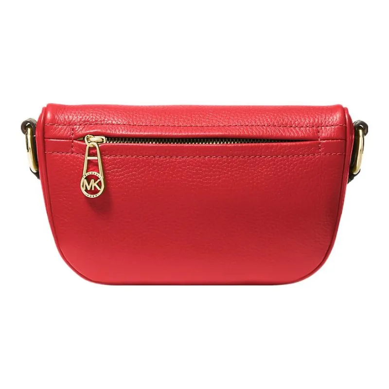 MICHAEL KORS Slater Litchi Grain Leather Handbag Shoulder Bag Women's Total Crimson-1