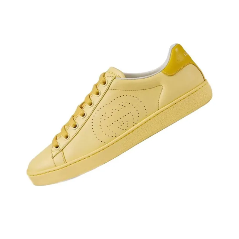 GUCCI Women's Ace 'Interlocking G Light Yellow' Women's-2