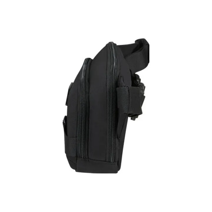SAMSONITE Recycled Polyester One Shoulder Sling Bag Fanny Pack Men's Black-2