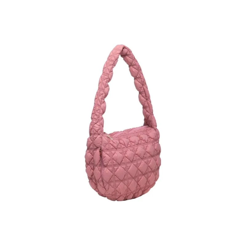 CARLYN Nylon Crossbody Bag Shoulder Bag Large Size Women's Rose Pink-1