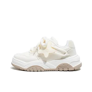 La Chapelle Skateboard Shoes Women's Low Top Beige/Beige Pink/Black Purple