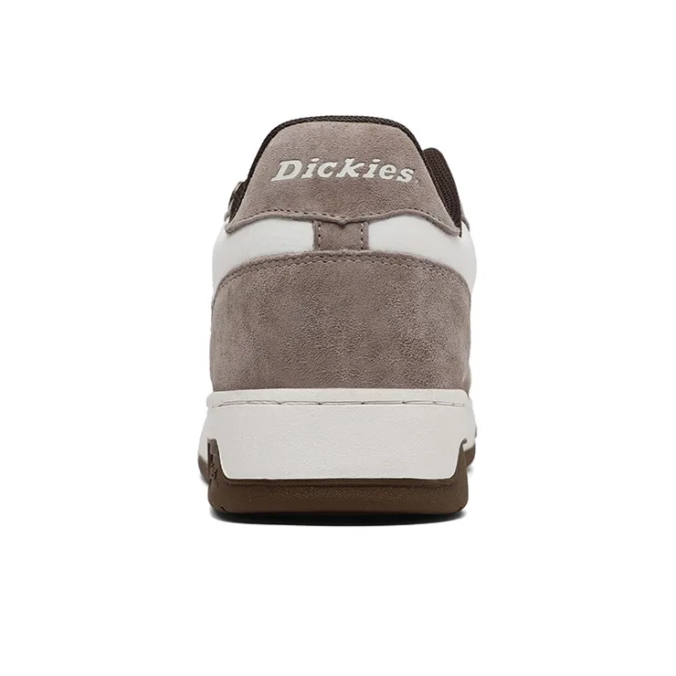 Dickies Anti-Slip Wear-Resistant Low-Top Skateboard Shoes Men's White Coffee-3