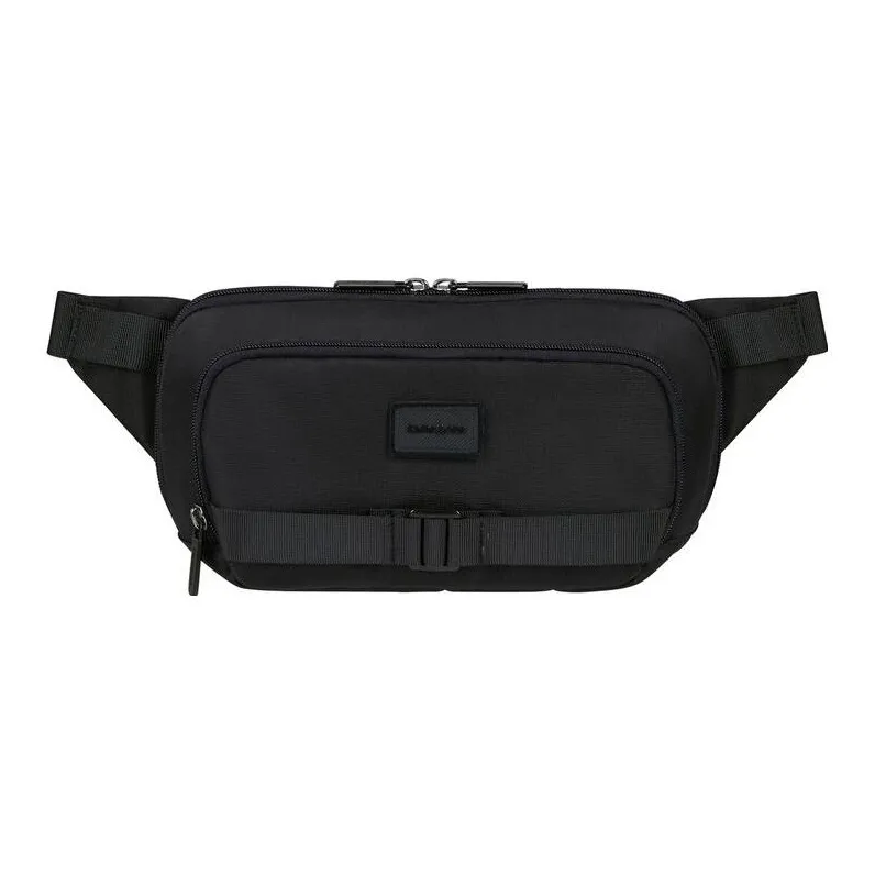 SAMSONITE Recycled Polyester One Shoulder Sling Bag Fanny Pack Men's Black-0