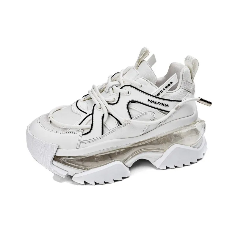 NAUTICA Anti-Slip Wear-Resistant Breathable Height Increasing Low-Top Chunky Sneakers Women's-1