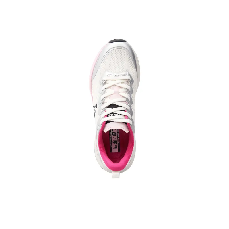 MLB Chunky Runner Ath flow Cushioned Wear Resistant Lightweight Low Top Running Shoes Women's Silver Pink-2