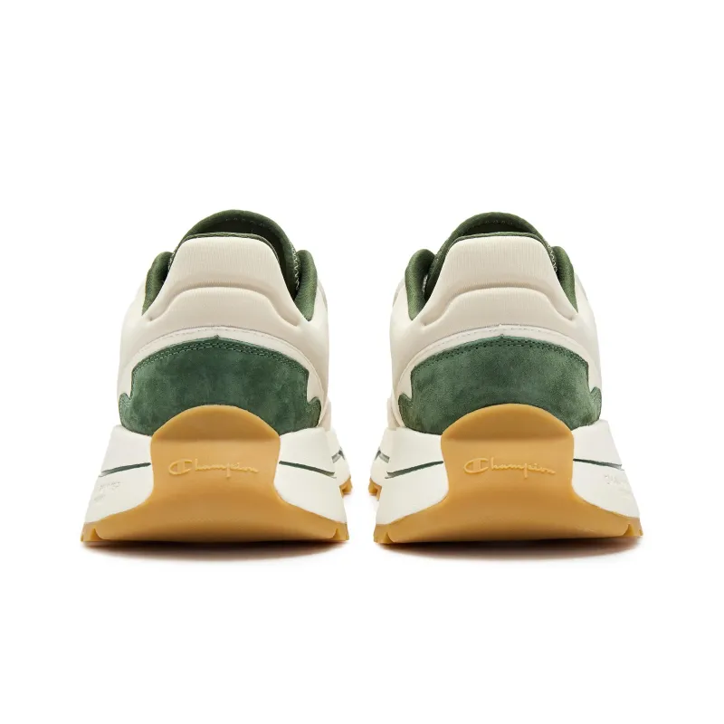 Champion Anti Slip Wear Resistant Low Top Running Shoes Women's Beige Green-3