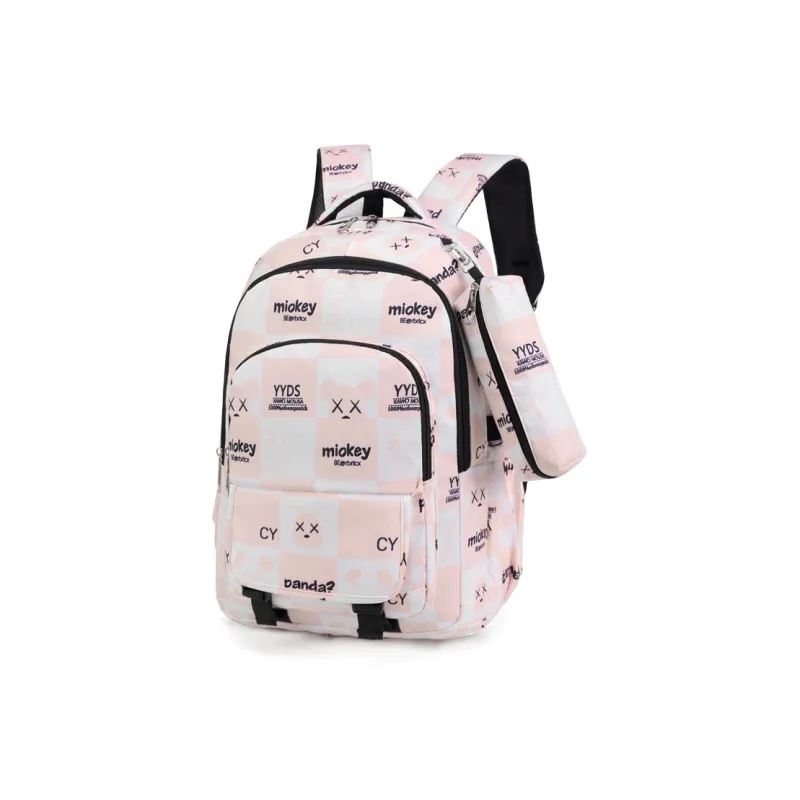 SURELAPTOP Oxford Laptop Backpack Regular Unisex Black/Gray/Pink/Blue-1