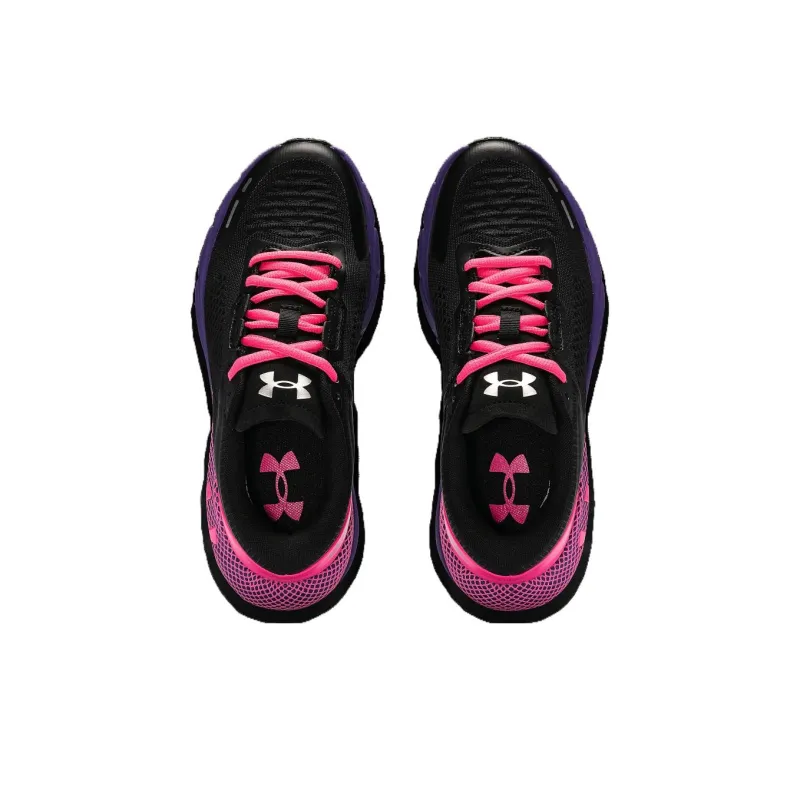 Under Armour HOVR Phantom Lightweight And Wear resistant Low Top Running Shoes Women's Black Pink-3